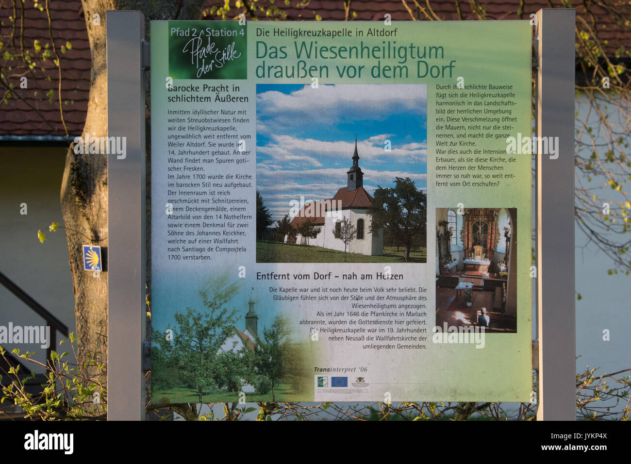 2017 04 23 Pfade der Stille Heiligkreuzkapelle Altdorf Foto Stock