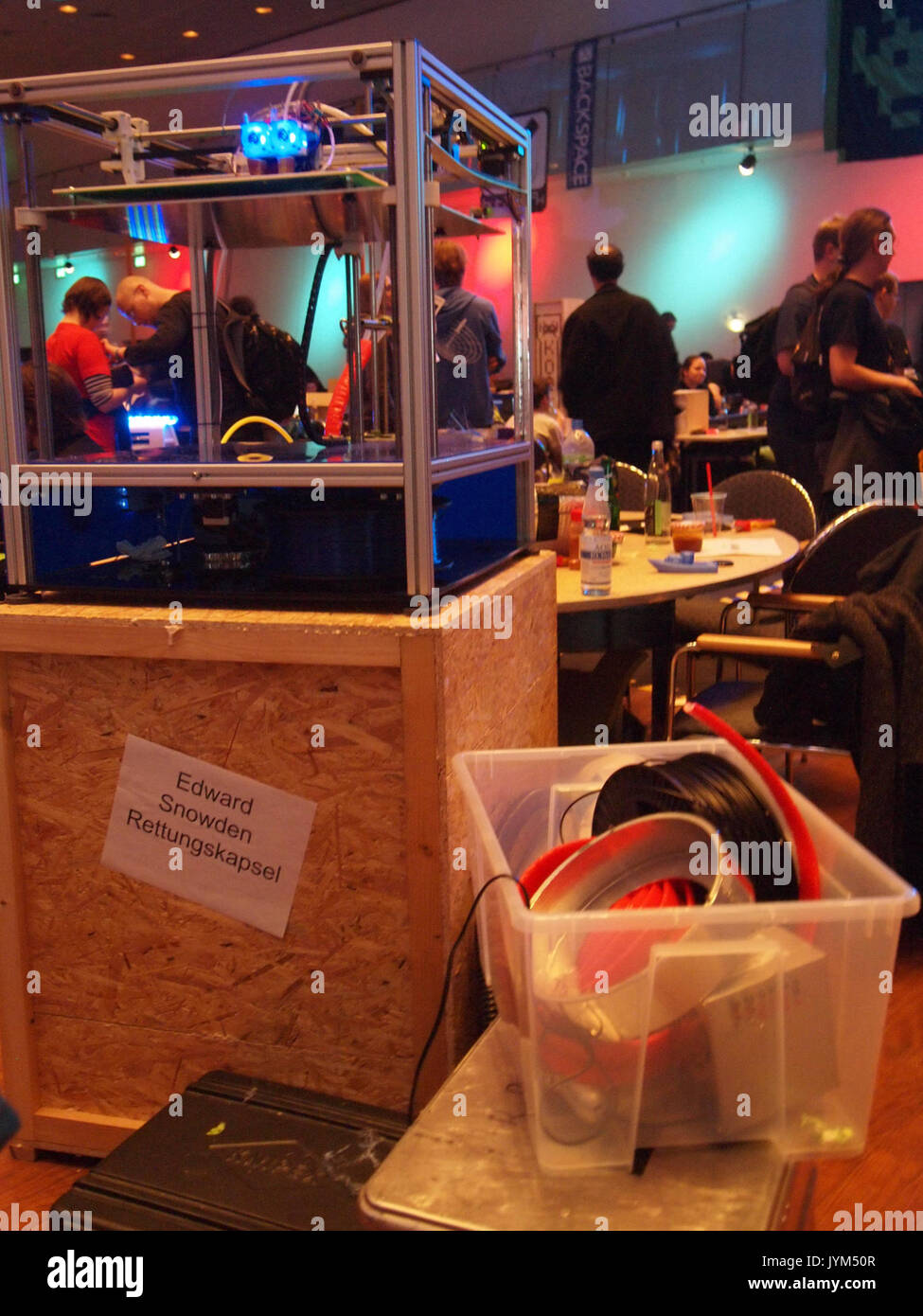 30C3 Edward Snowden Rettungskapsel Foto Stock