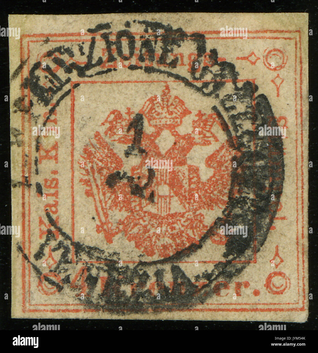 1858 LV ZST 4kr Mi3 Foto Stock