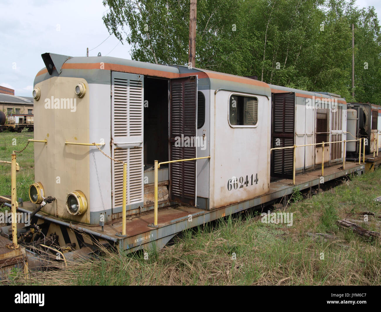 662414 locomotiva diesel alla Petite Rosselle p1 Foto Stock