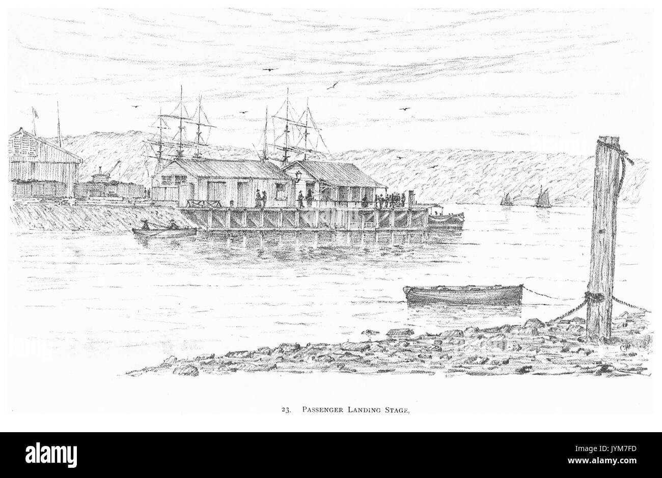 DURBAN (1891)103 passeggeri fase di atterraggio Foto Stock