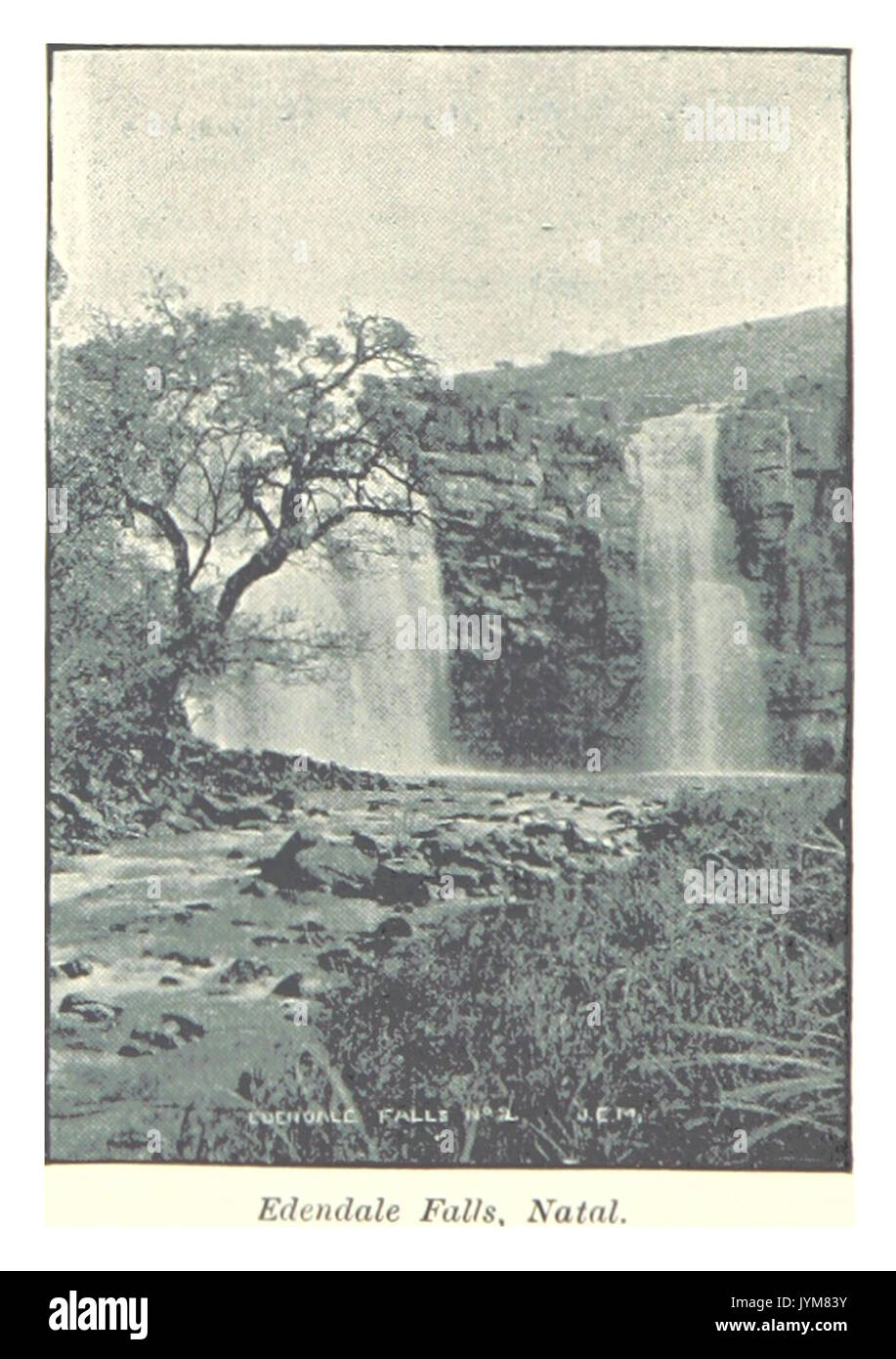 Salmond(1896) PG156 Edendale Falls, Natal Foto Stock