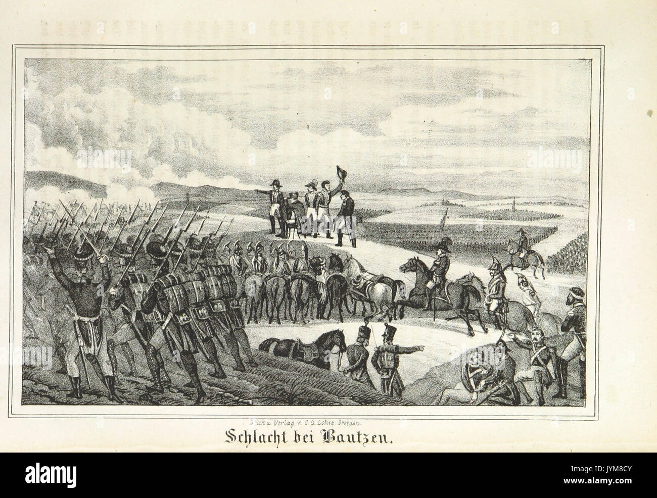 Sachsen 1805 1815 pg299 Schlacht bei Bautzen Foto Stock