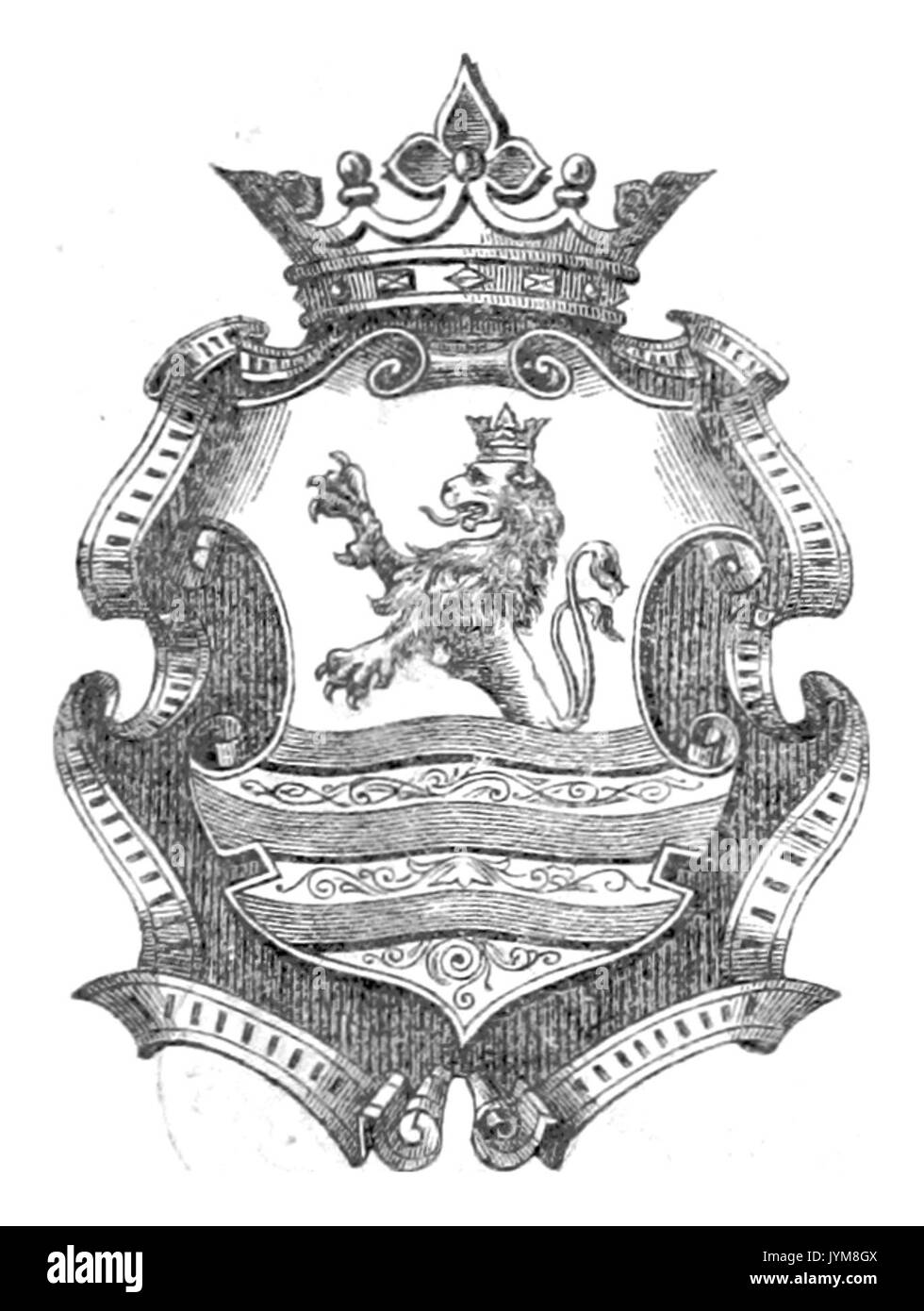 KB1883 pg005 Stadtwappen, opz. Foto Stock