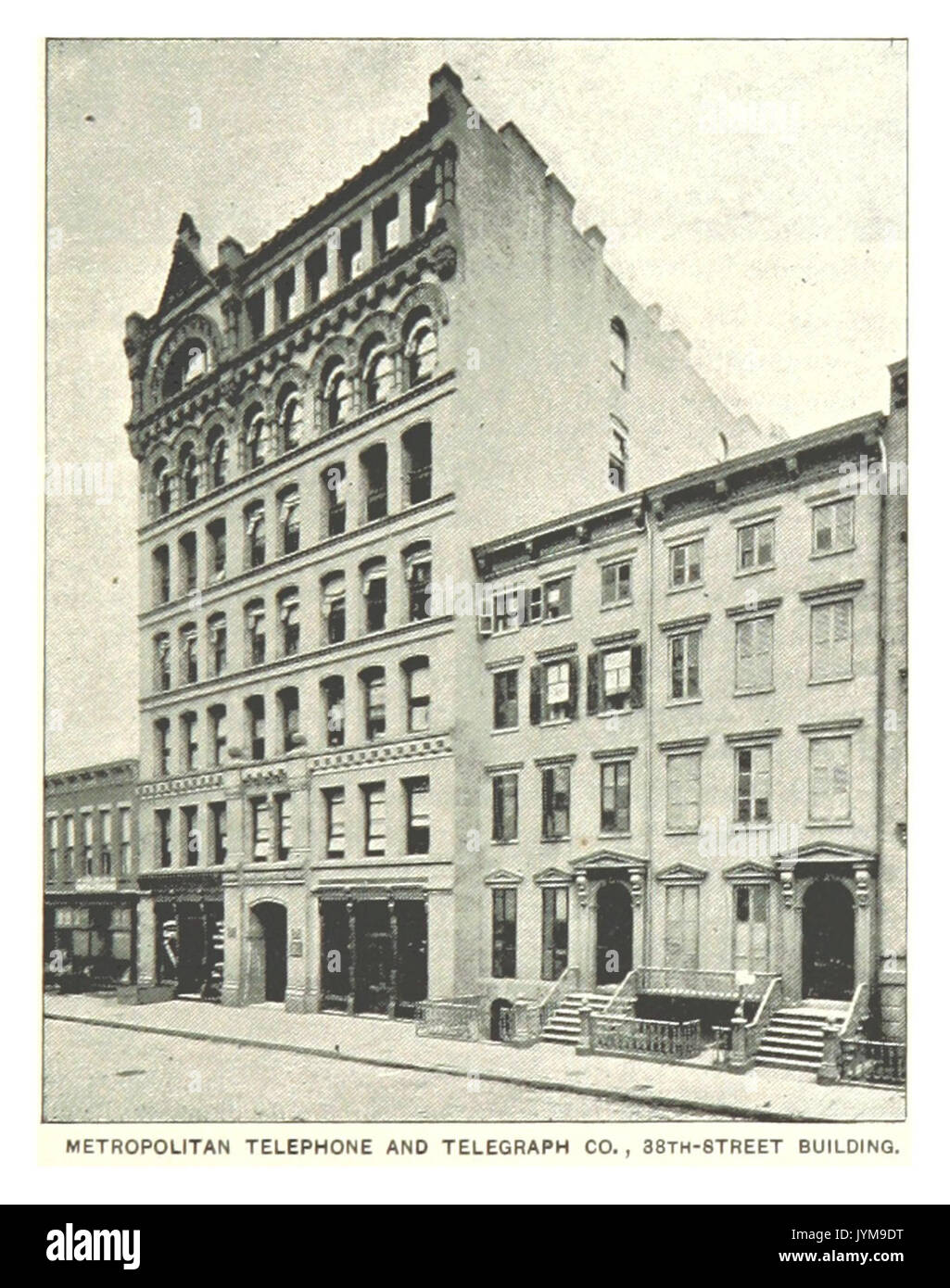 (Re1893NYC) PG219 METROPOLITAN TELEFONO E Telegraph Company, edificio del 38TH STREET Foto Stock