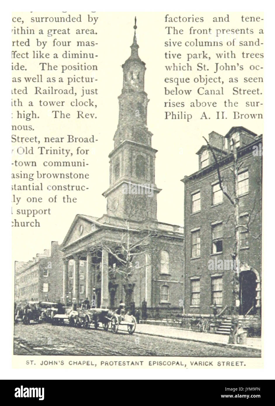 (Re1893NYC) PG350 ST. Gio della cappella. Episcopale Protestante, VARICK STREET Foto Stock