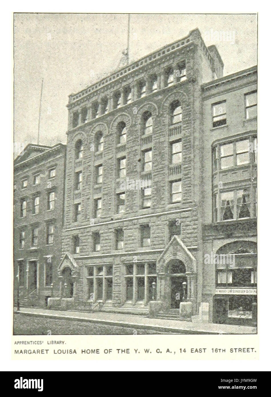 (Re1893NYC) PG423 MARGARET LOUISA HOME DEL Y.M.C.A. 14 EAST 16TH STREET Foto Stock
