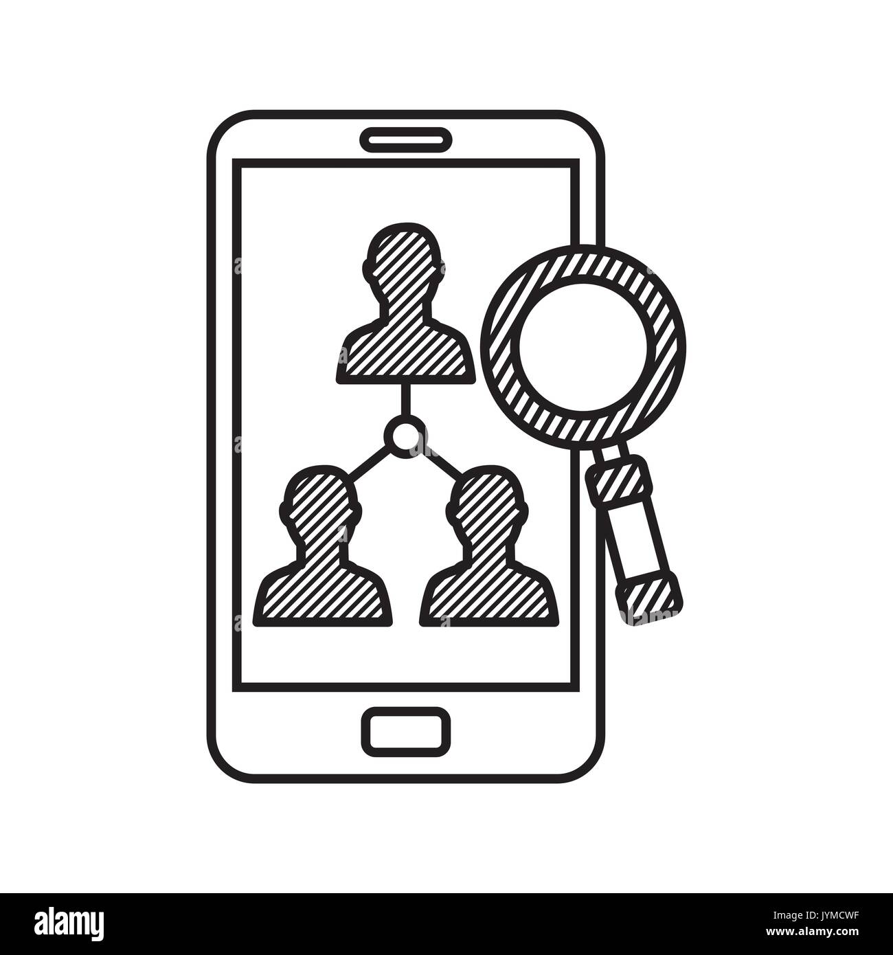 Social media design Illustrazione Vettoriale