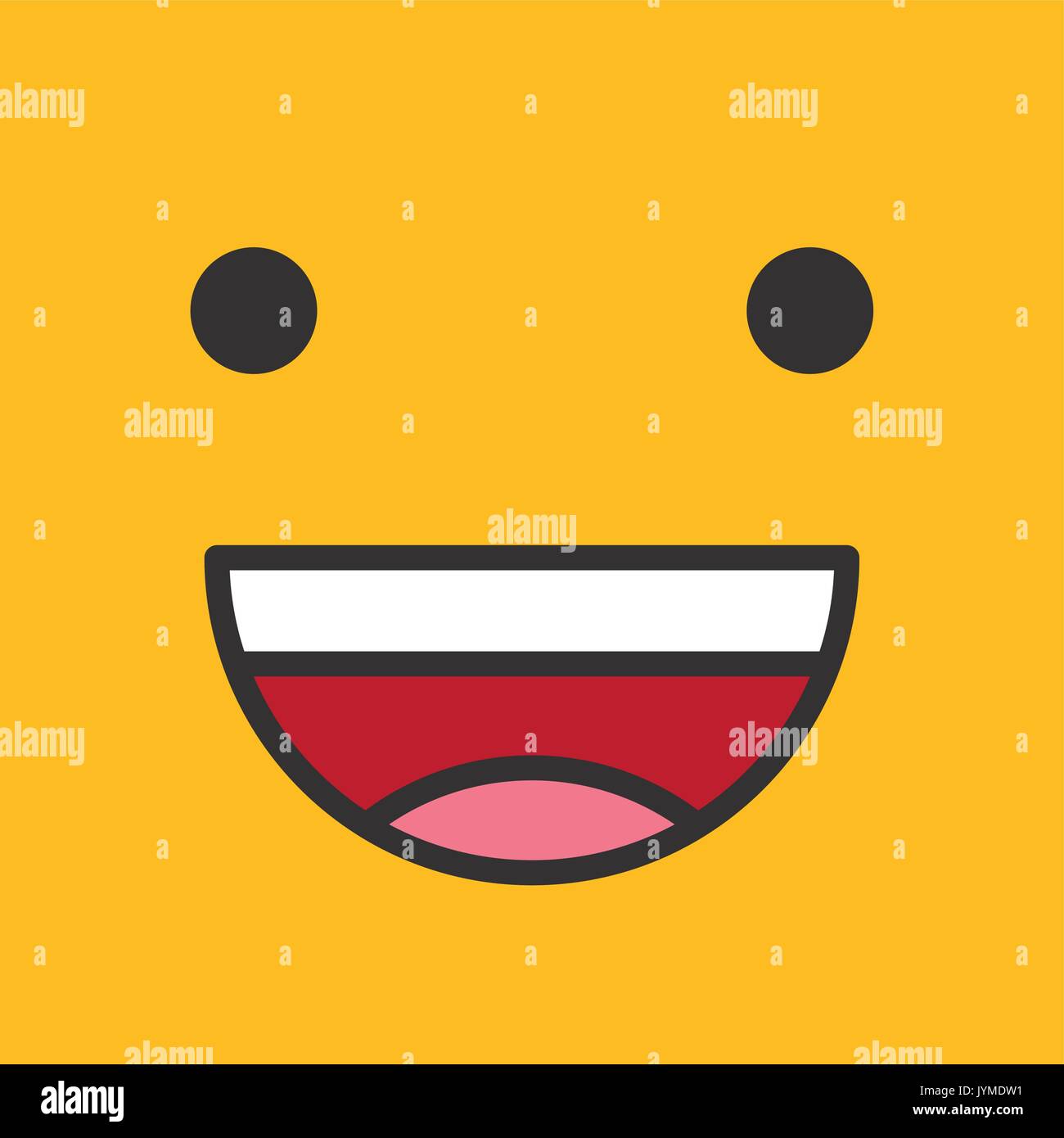 Emoticon design faccia Illustrazione Vettoriale