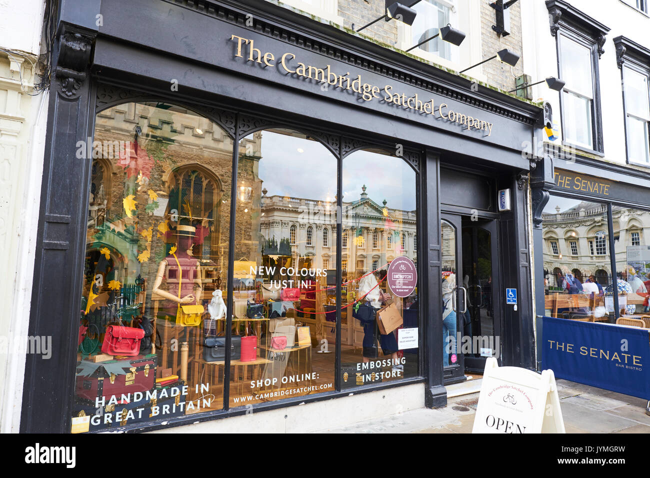 Il Cambridge sacchetta Company Shop, St Marys passaggio, Cambridge, Regno Unito Foto Stock