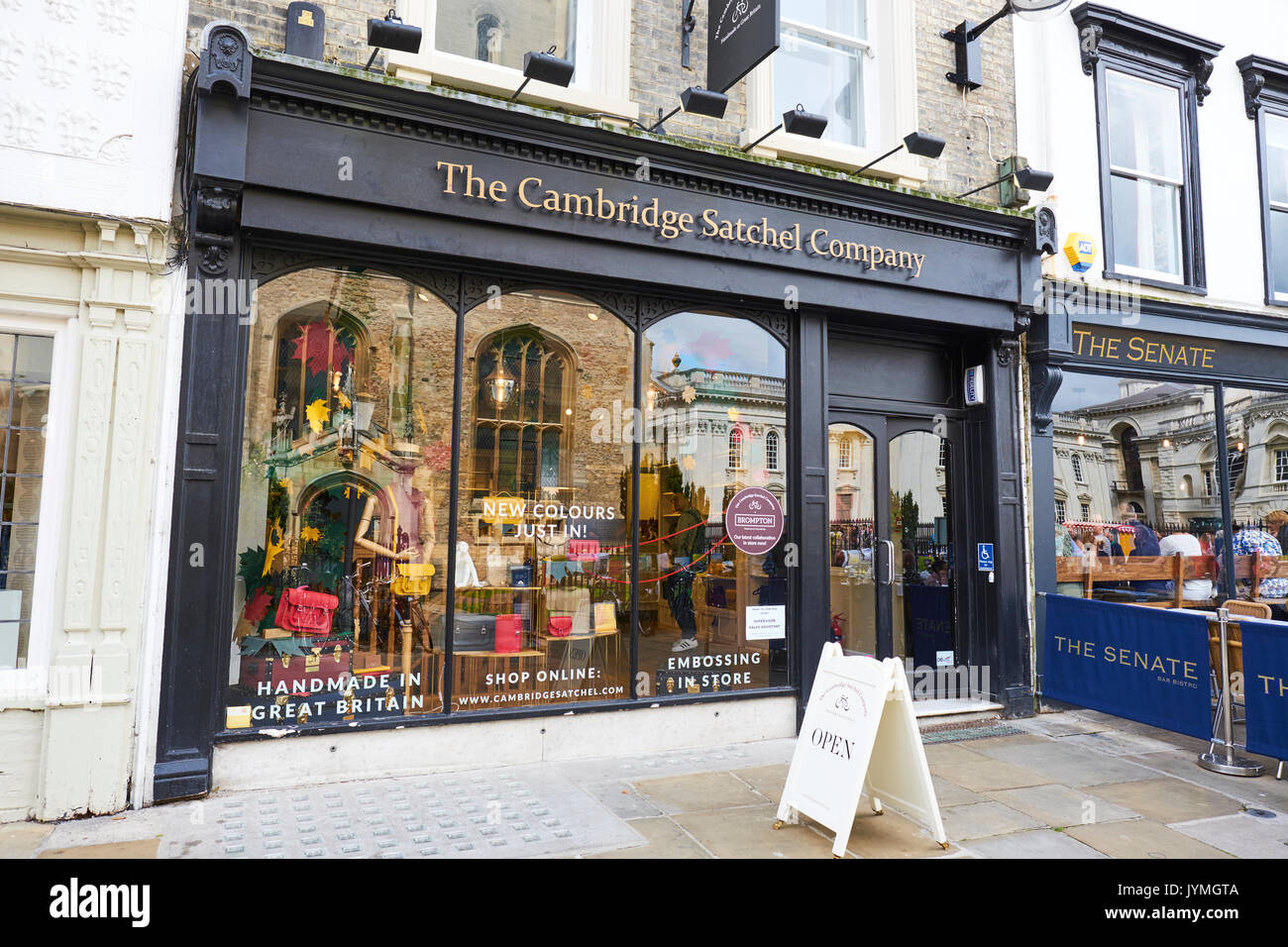 Il Cambridge sacchetta Company Shop, St Marys passaggio, Cambridge, Regno Unito Foto Stock