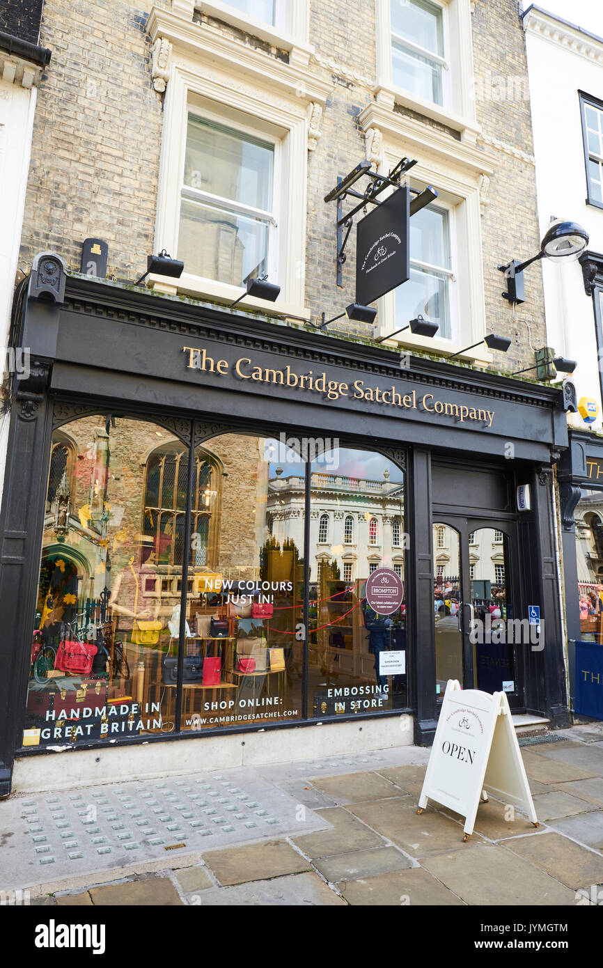Il Cambridge sacchetta Company Shop, St Marys passaggio, Cambridge, Regno Unito Foto Stock