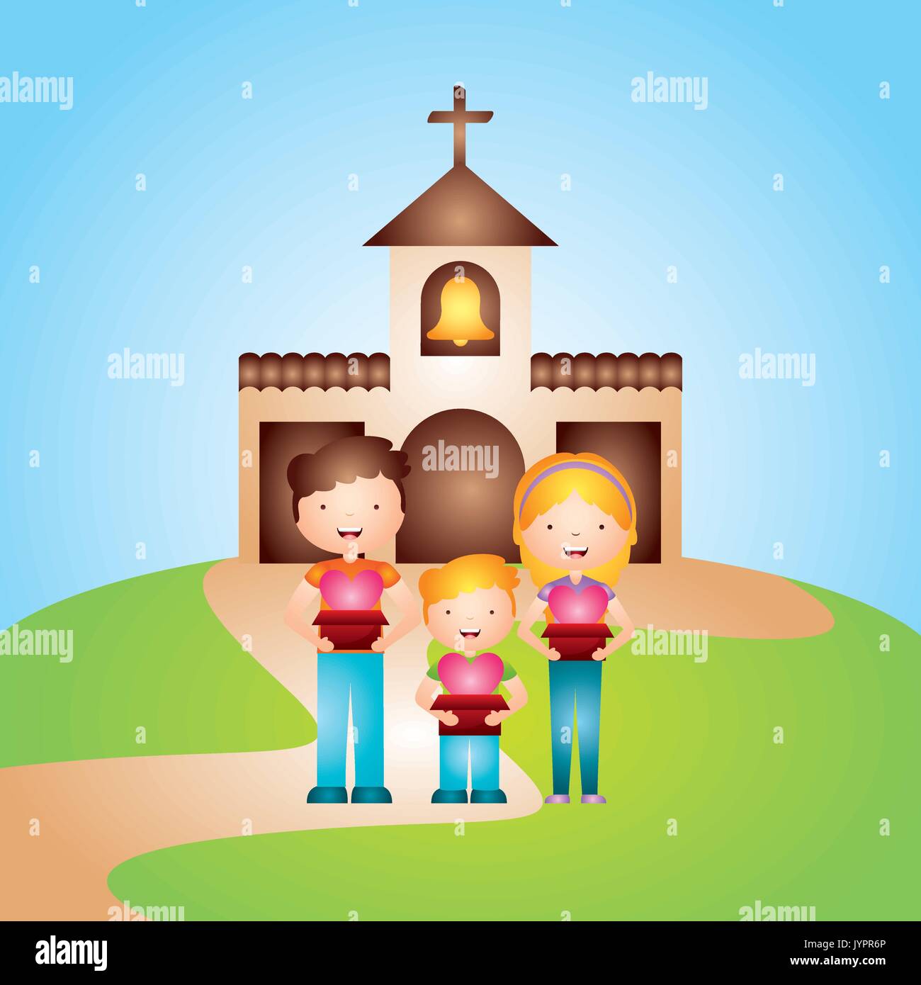 Religione Cattolica progettazione Illustrazione Vettoriale