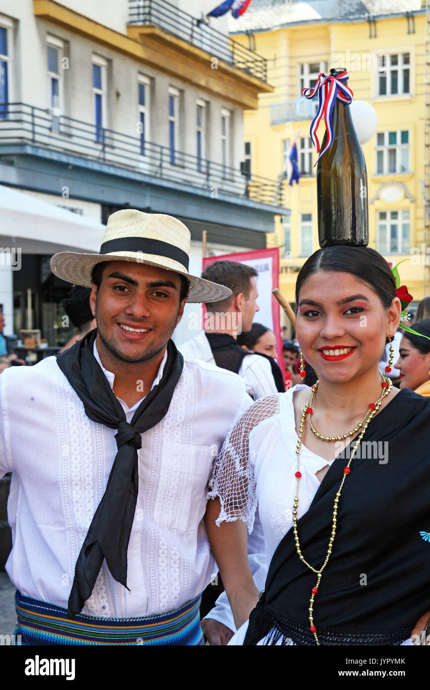 Festival Internazionale del Folklore 2017,Paraguay,Luque,'Alma Guarani',Zagreb, Croazia,l'Europa,116 Foto Stock