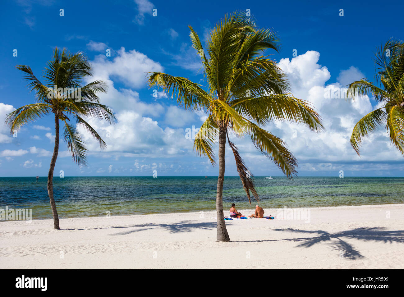 Smathers Beach sull'Oceano Atlantico in Key West Florida Foto Stock