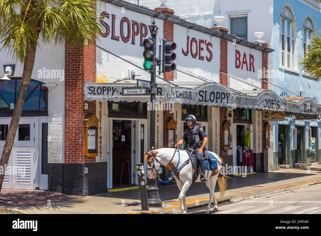 Joes Sloppy Bar su Duval Street in Key West Florida Foto Stock