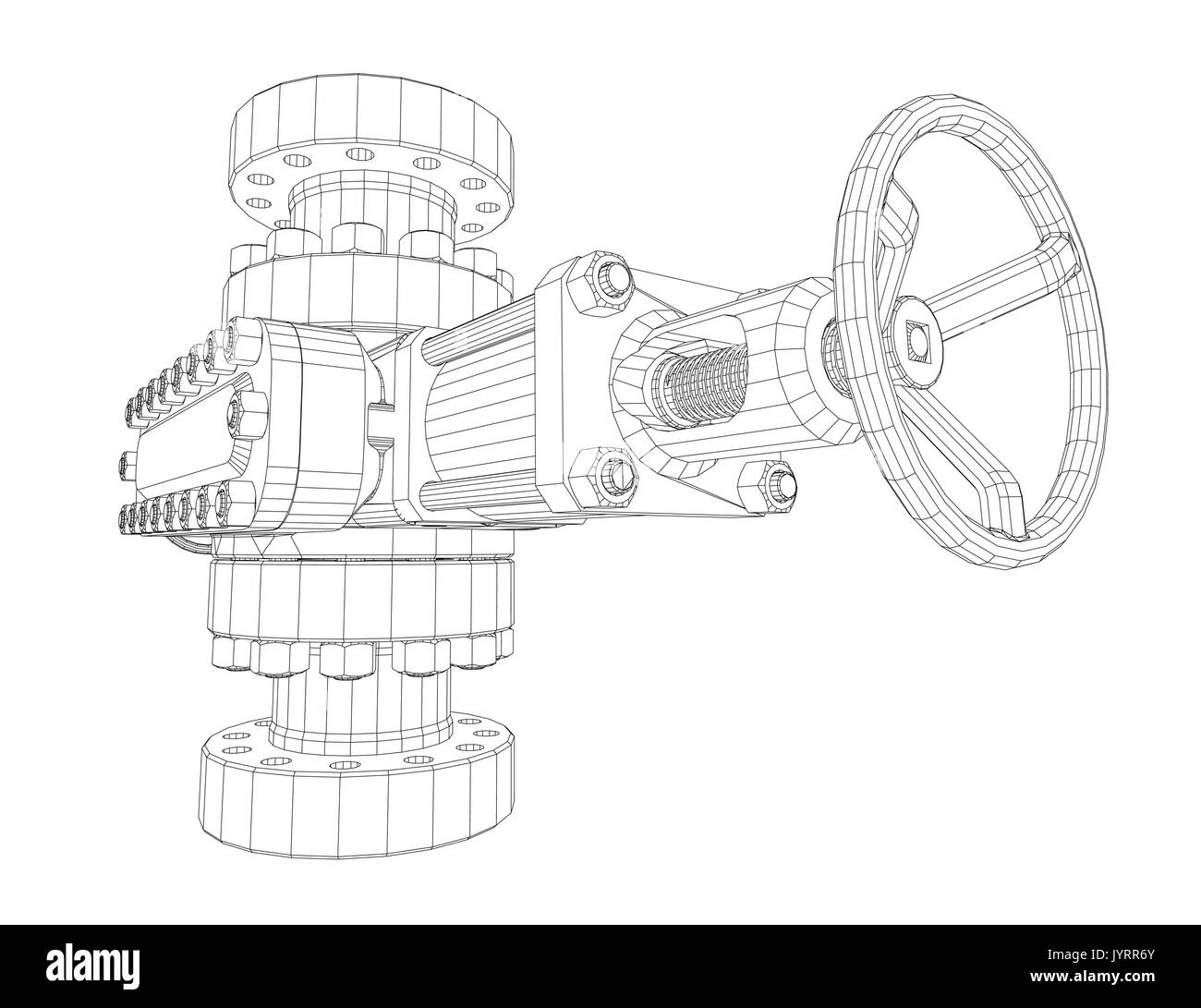 Impedimento soffiatura. Filo stile cornice Illustrazione Vettoriale