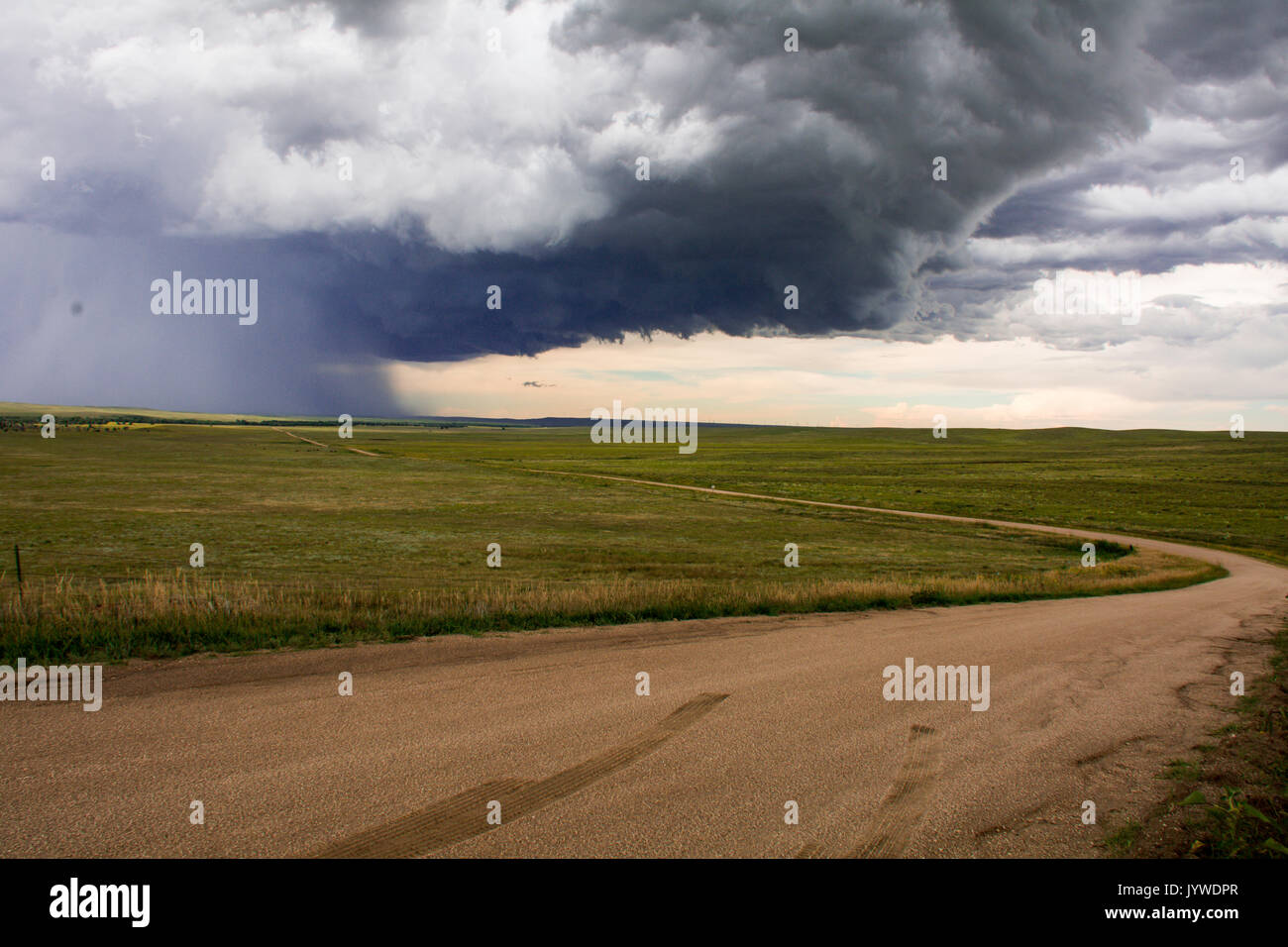 L'inizio di una tempesta in Colorado Foto Stock