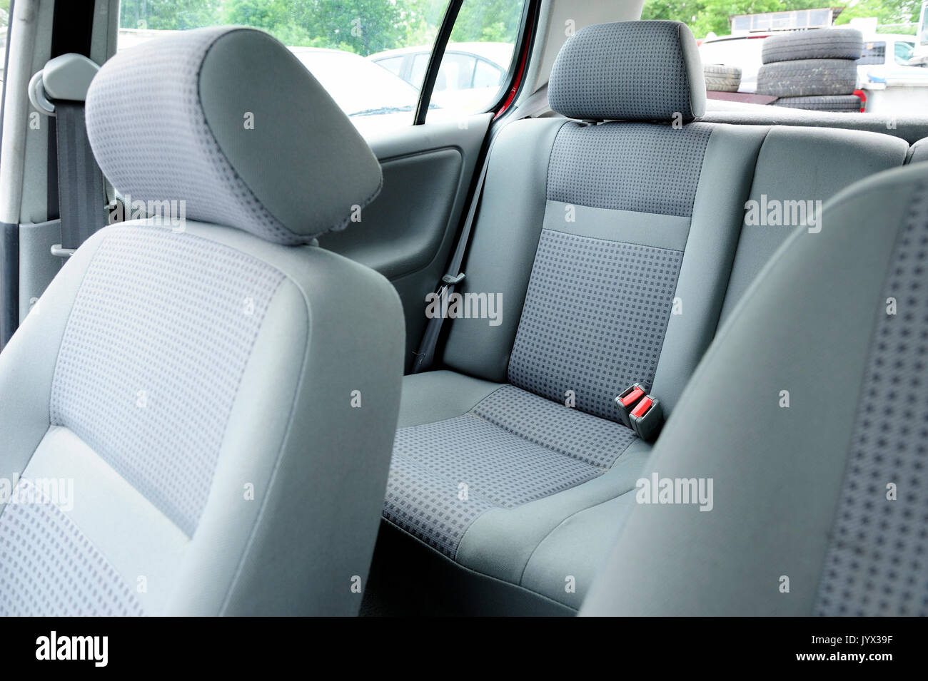 auto, trasporto, viaggi, persone, interni, sicurezza, Foto Stock