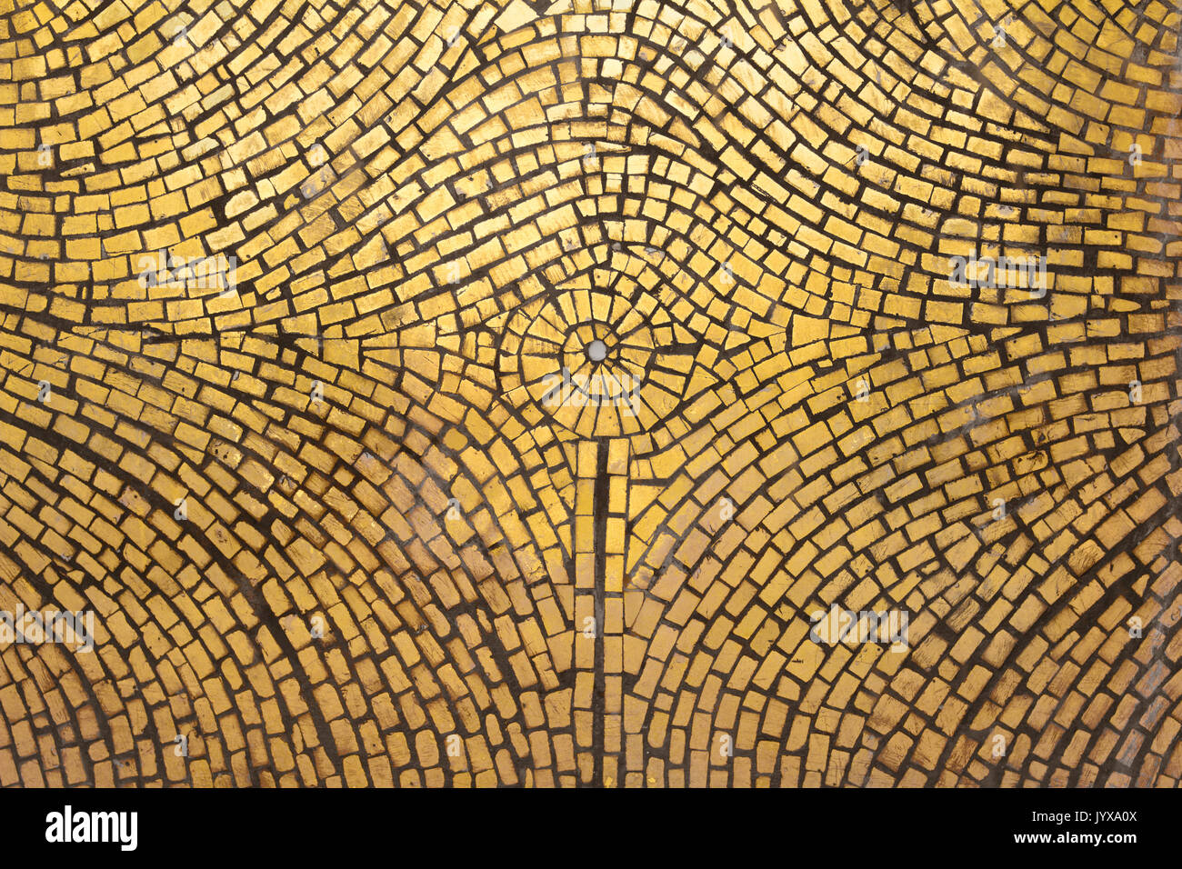 Mosaico in oro sullo sfondo Foto Stock