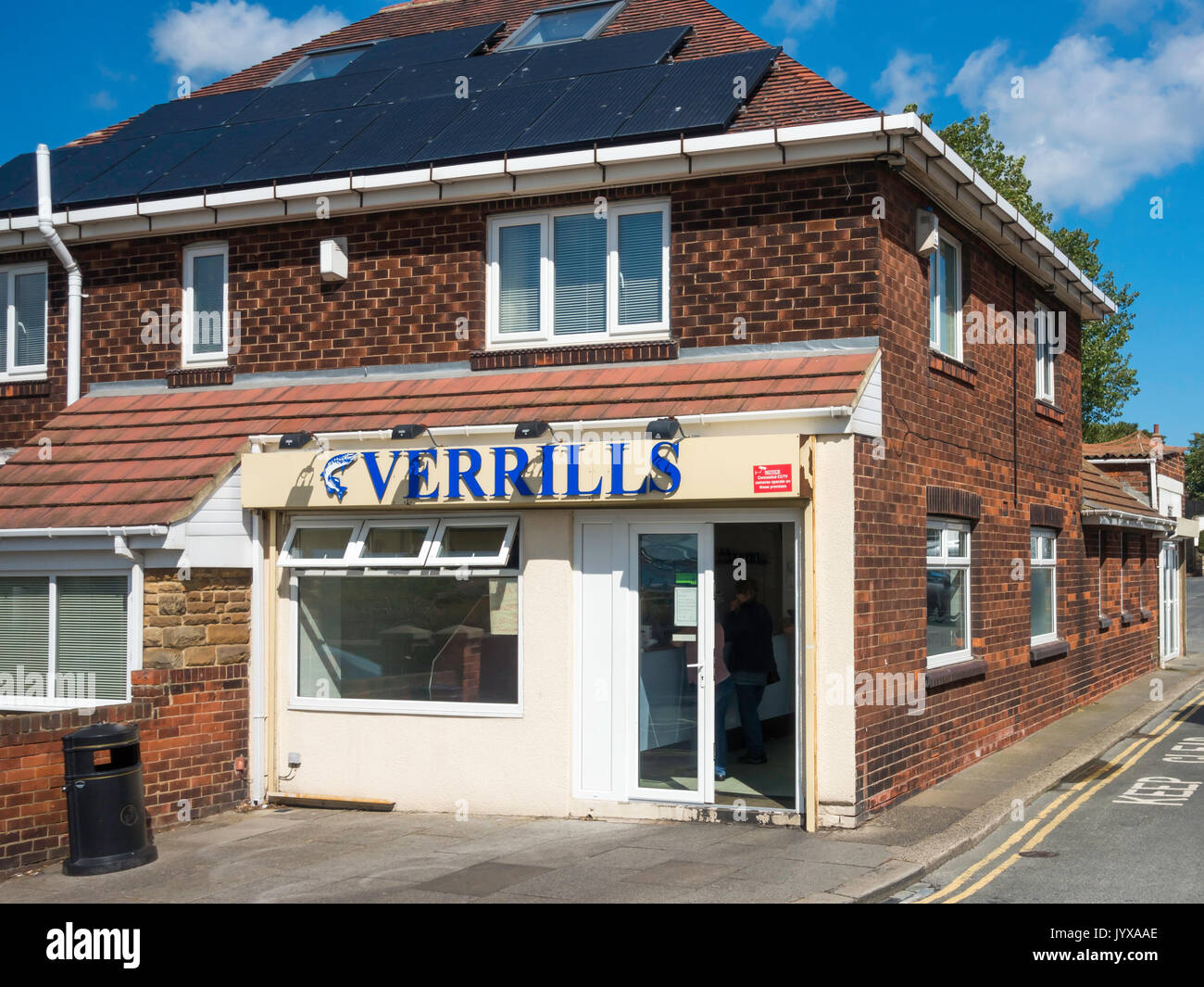 Verrills popolare pesce e Chip shop a Hartlepool Headland County Durham Regno Unito Inghilterra Foto Stock