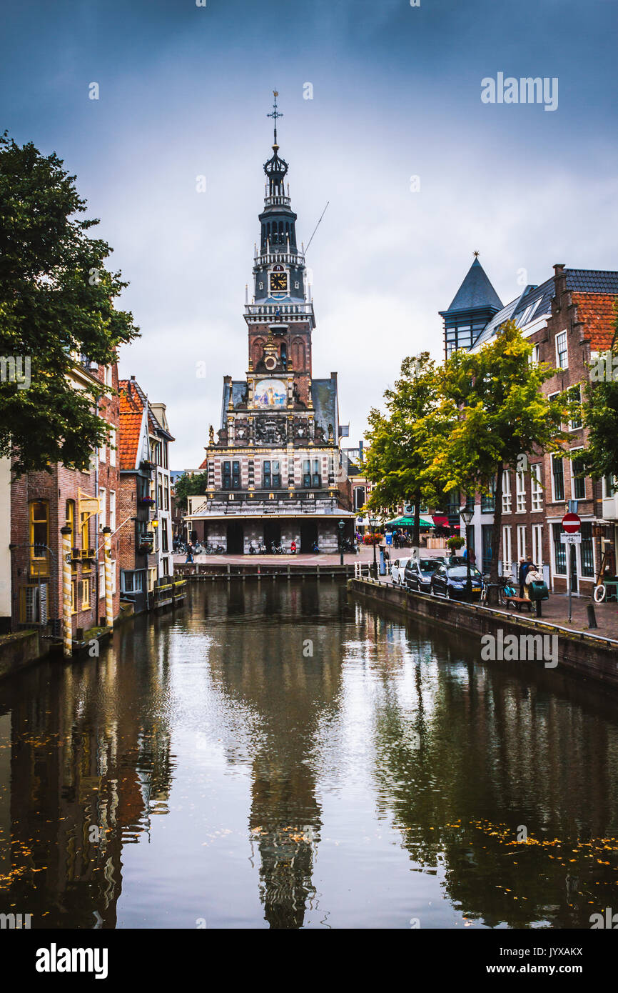 Waagtoren in Alkmaar Foto Stock