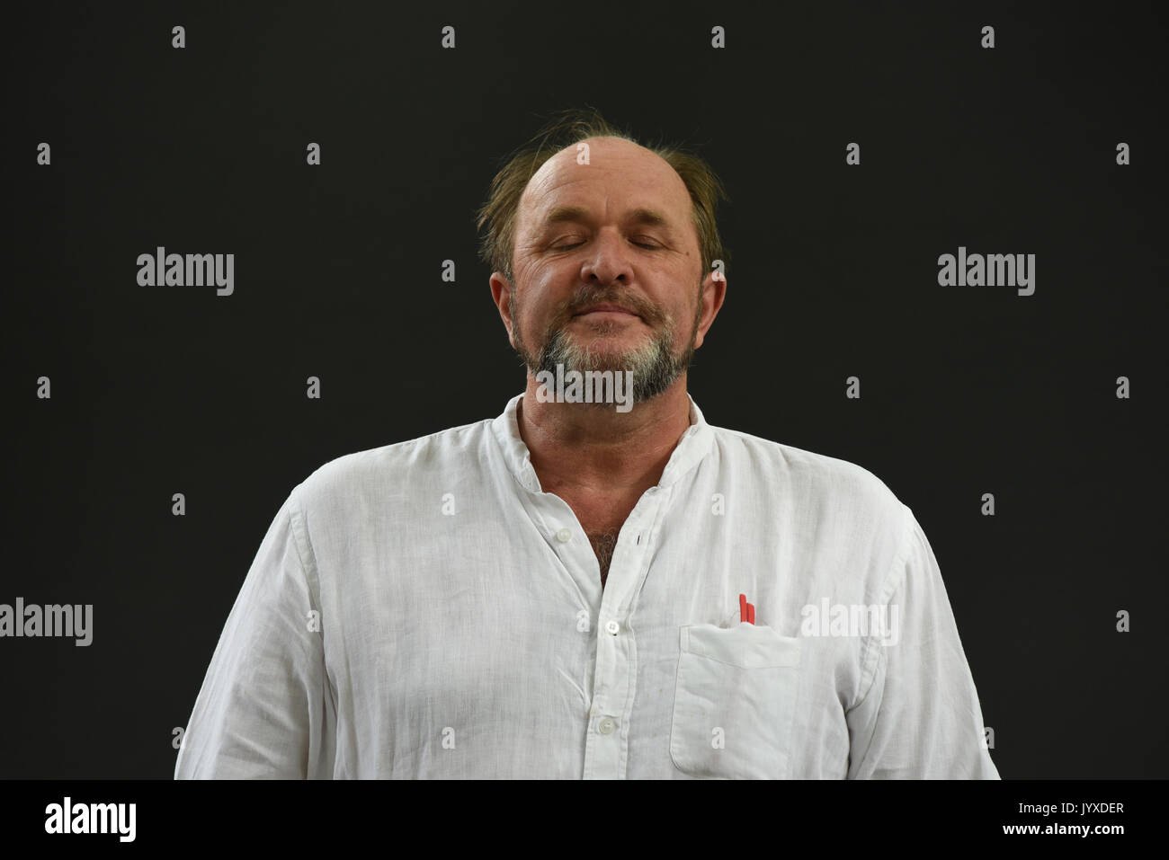 Edinburgh, Regno Unito. 20 agosto 2017. Edinburgh International Book Festival Domenica 20 agosto. Scottish storico e scrittore William Dalrymple autore di Kohinoor: la storia di tutto il mondo più famigerato diamante. Credito: Stuart Cobley/Alamy Live News Foto Stock