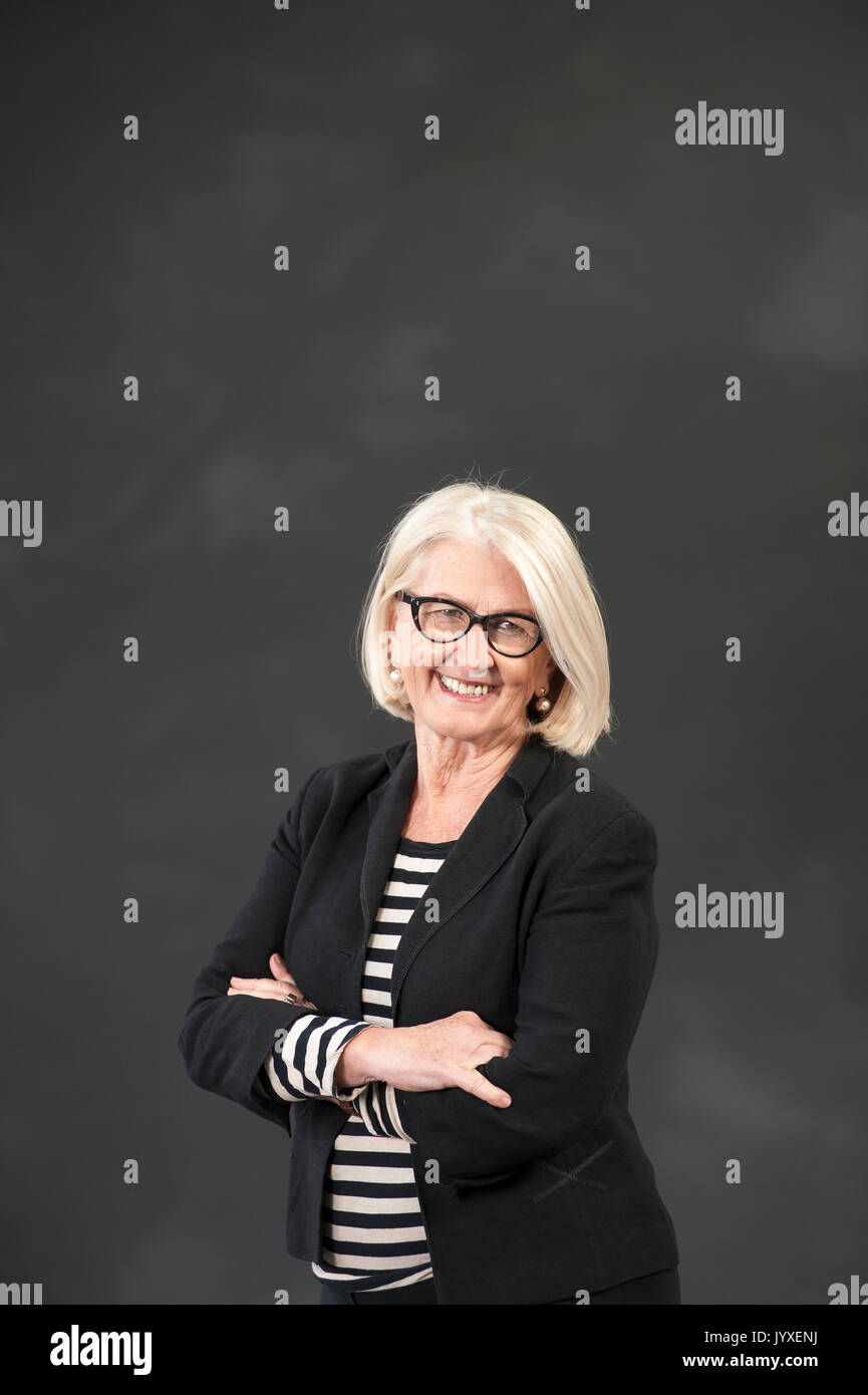 Edinburgh, Regno Unito. 20 agosto 2017. Ann Pettifor, analista del sistema finanziario globale che compaiono all'Edinburgh International Book Festival. Credito: Lorenzo Dalberto/Alamy Live News Foto Stock