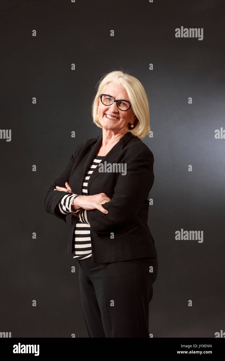 Edimburgo, Scozia, Regno Unito. 20 agosto 2017. Giorno 9 Edinburgh International Book Festival. Nella foto: Ann Pettifor, UK-basato analista del sistema finanziario globale, direttore della politica di ricerca in macroeconomia una rete di economisti. Credito: pak@ Mera/Alamy Live News Foto Stock