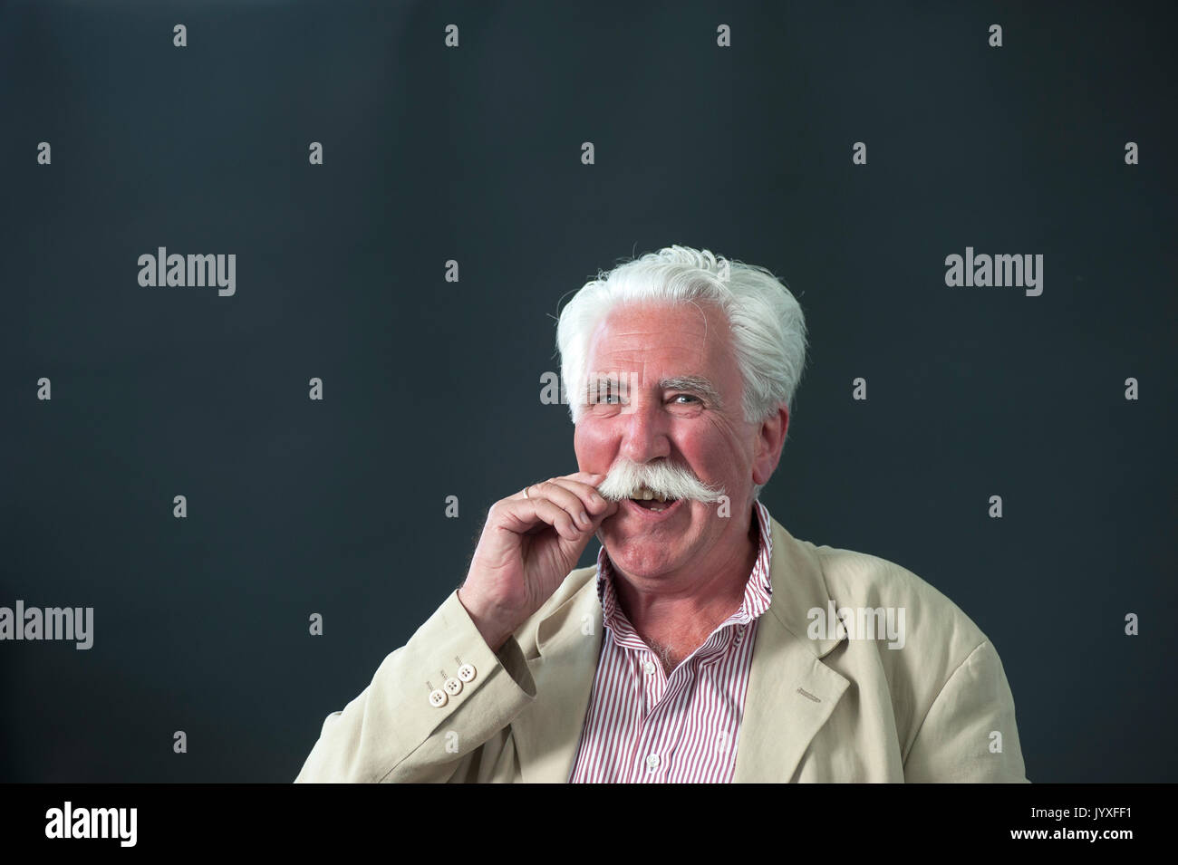 Edinburgh, Regno Unito. 20 agosto 2017. Poeta scozzese Brian Johnstone che compaiono all'Edinburgh International Book Festival. Credito: Lorenzo Dalberto/Alamy Live News Foto Stock