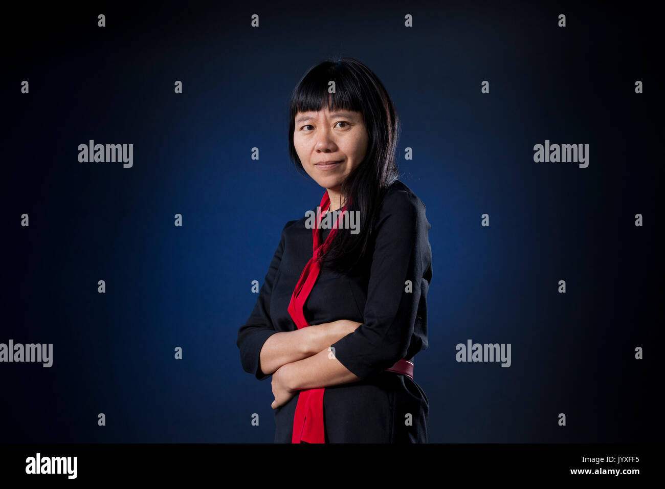 Edinburgh, Regno Unito. 20 agosto 2017. Xiaolu Guo, il romanziere Chinese-British e film-maker che compaiono all'Edinburgh International Book Festival. Credito: GARY DOAK/Alamy Live News Foto Stock