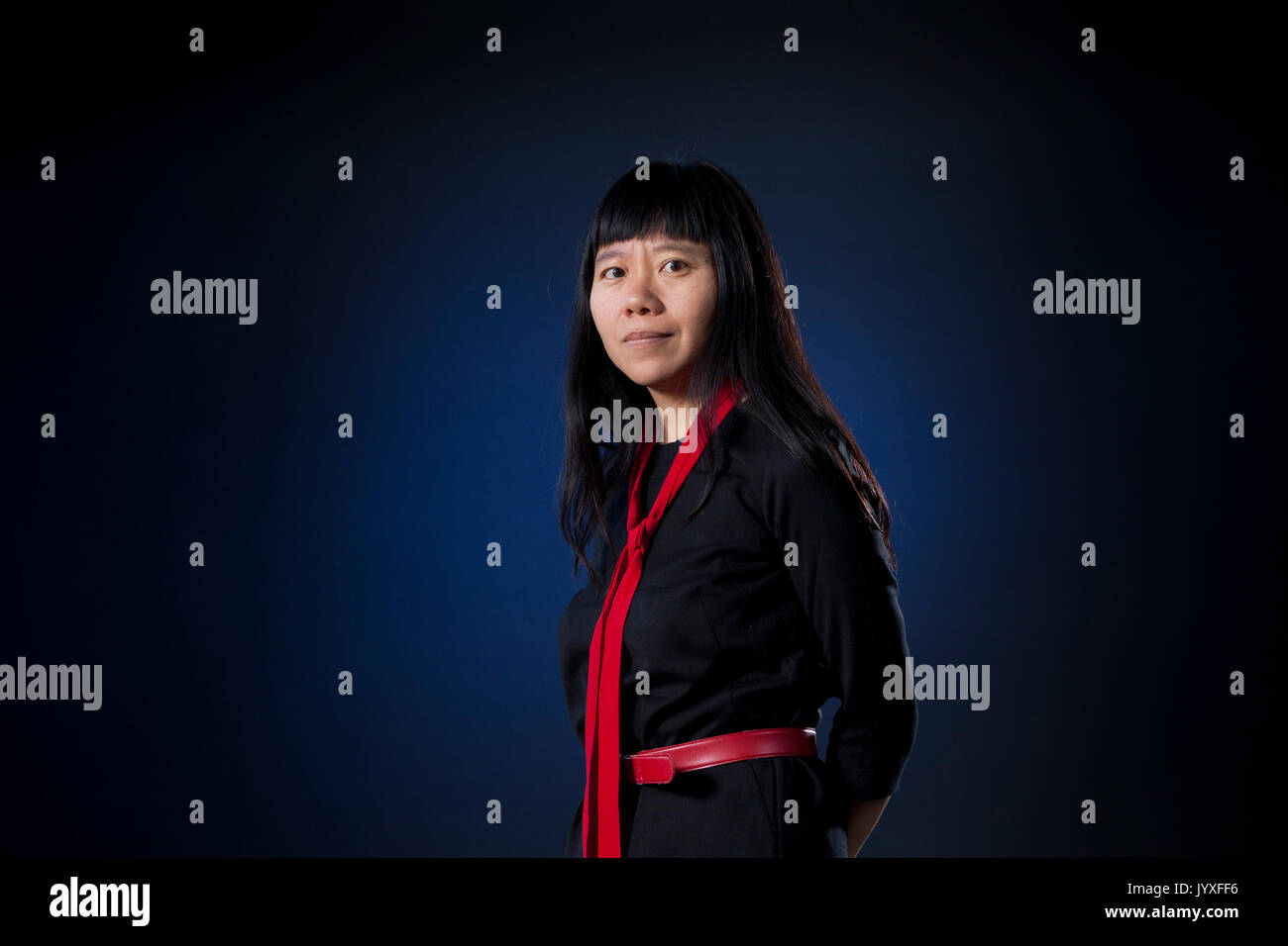 Edinburgh, Regno Unito. 20 agosto 2017. Xiaolu Guo, il romanziere Chinese-British e film-maker che compaiono all'Edinburgh International Book Festival. Credito: GARY DOAK/Alamy Live News Foto Stock