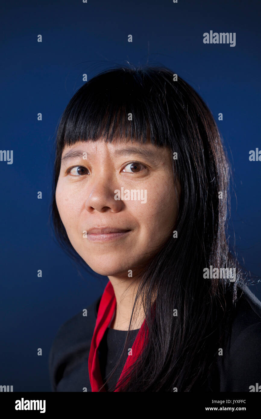 Edinburgh, Regno Unito. 20 agosto 2017. Xiaolu Guo, il romanziere Chinese-British e film-maker che compaiono all'Edinburgh International Book Festival. Credito: GARY DOAK/Alamy Live News Foto Stock