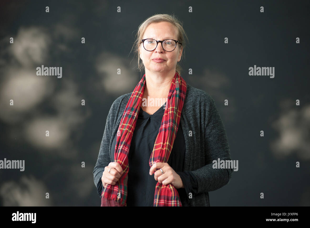 Edinburgh, Regno Unito. 20 agosto 2017. Opera tedesca regista e scrittore Jenny Erpenbeck, apparendo a Edinburgh International Book Festival. Credito: Lorenzo Dalberto/Alamy Live News Foto Stock