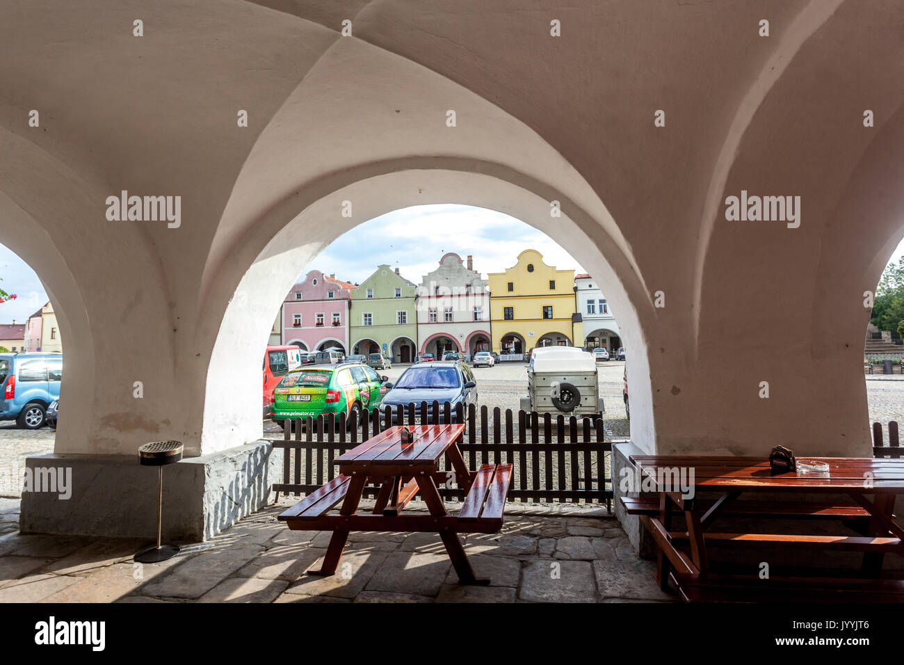 Nove Mesto nad Metuji, Repubblica Ceca, Piazza principale Foto Stock