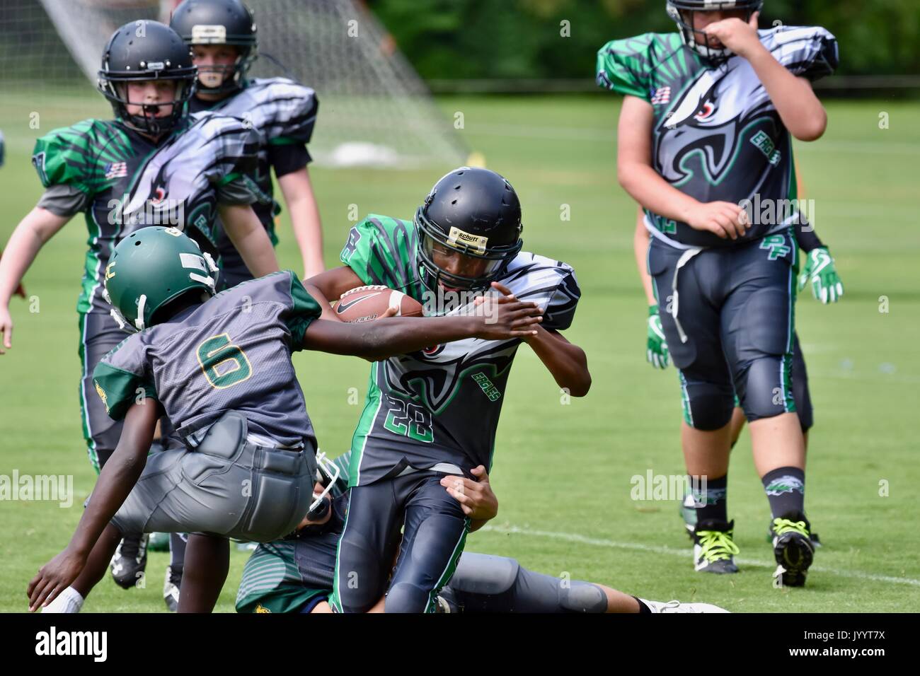 Youth Football Americano sport Foto Stock