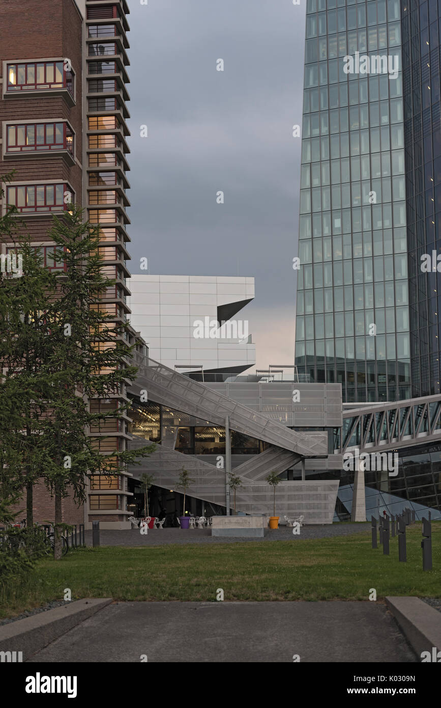 La nuova sede della Banca centrale europea a Francoforte sul Meno Foto Stock