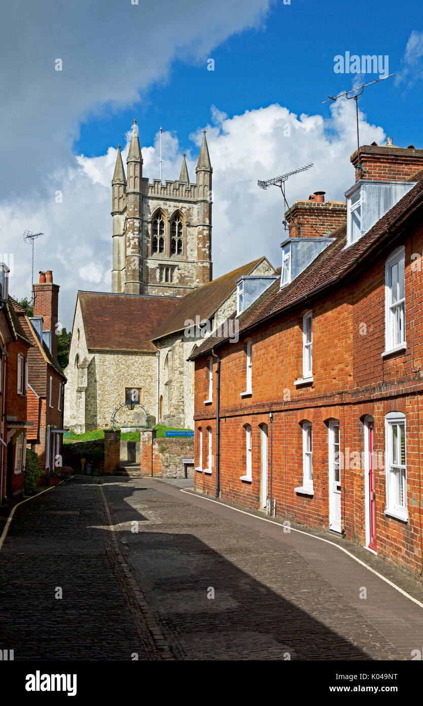 Sant'Andrea Chiesa, Farnham, Surrey, Inghilterra, Regno Unito Foto Stock