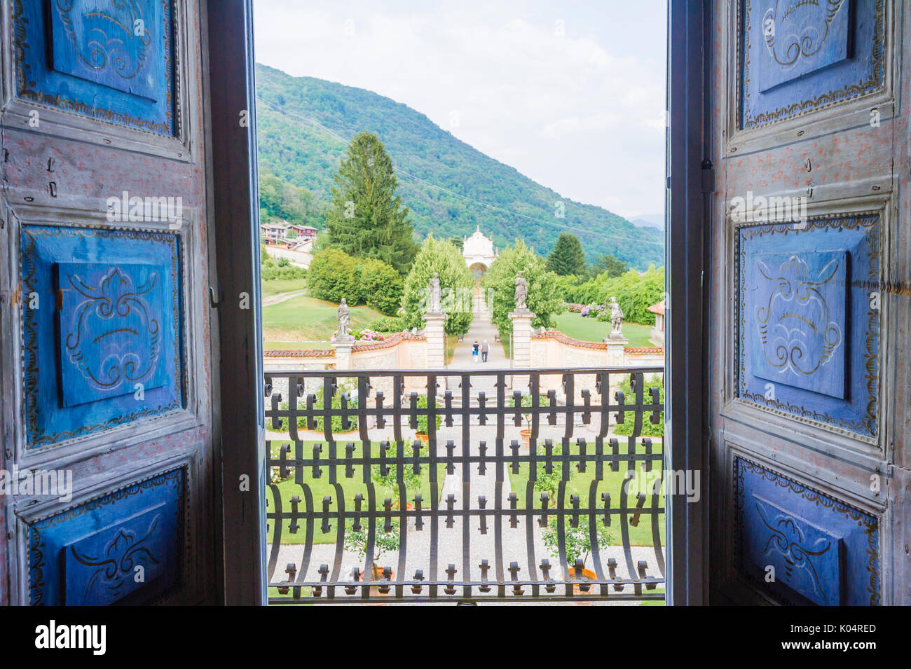 Porta Bozzolo della Villa a Varese, Lombardia, Italia. Interno e opere d'arte. Foto Stock