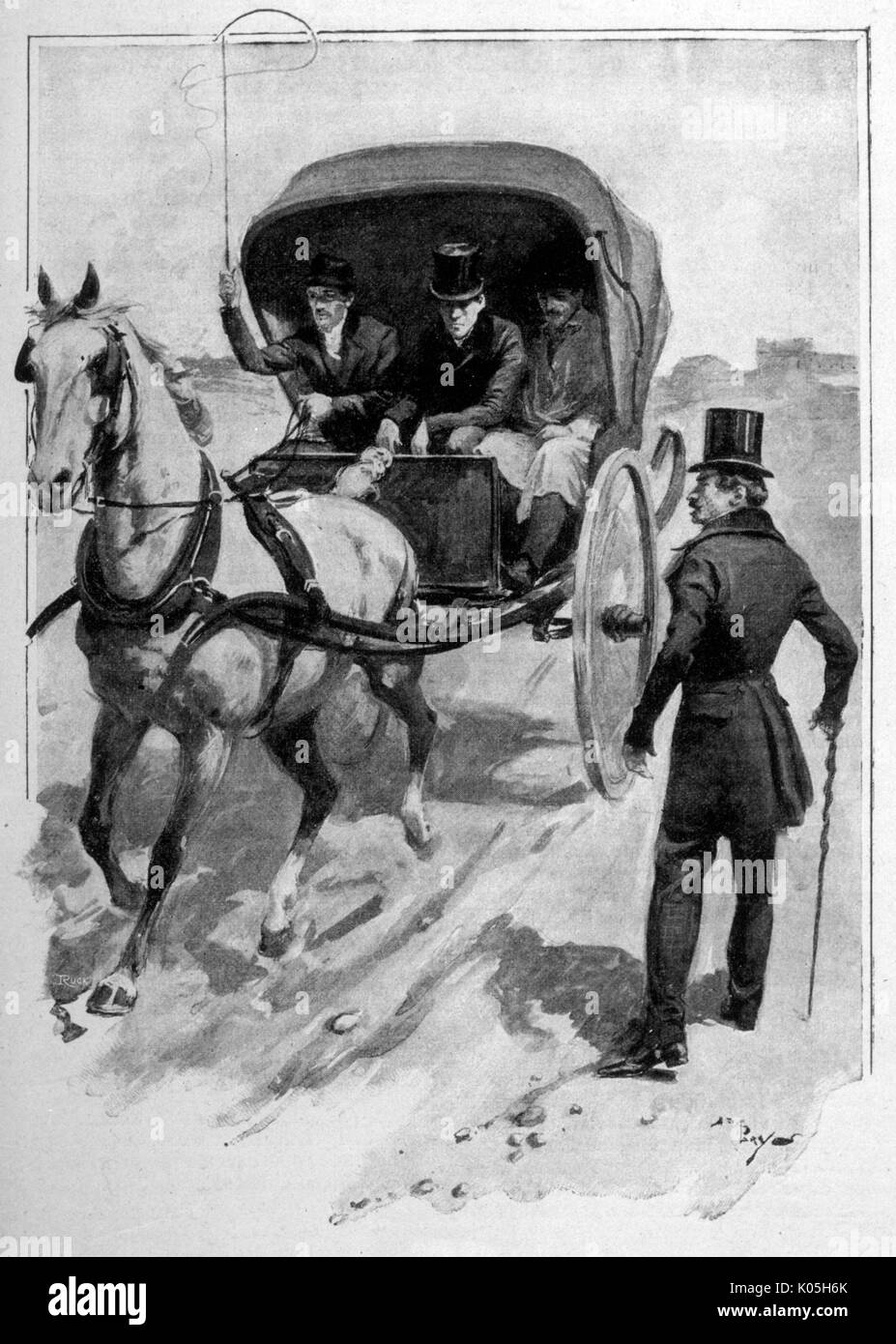 Napoleone III fugge dall'ergastolo Foto Stock