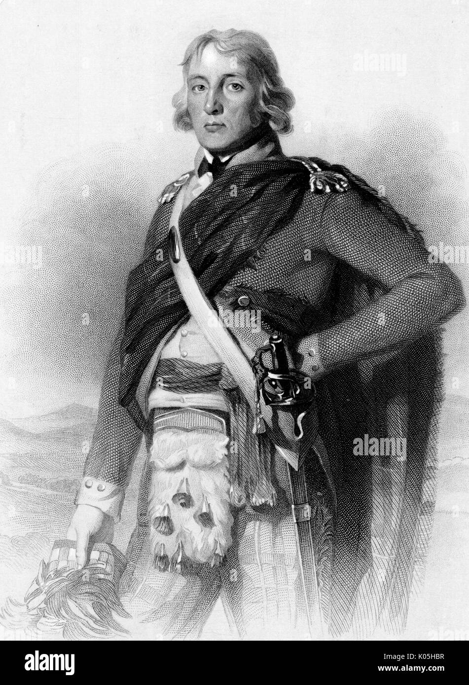 Sir John Sinclair, politico e scrittore scozzese Foto Stock