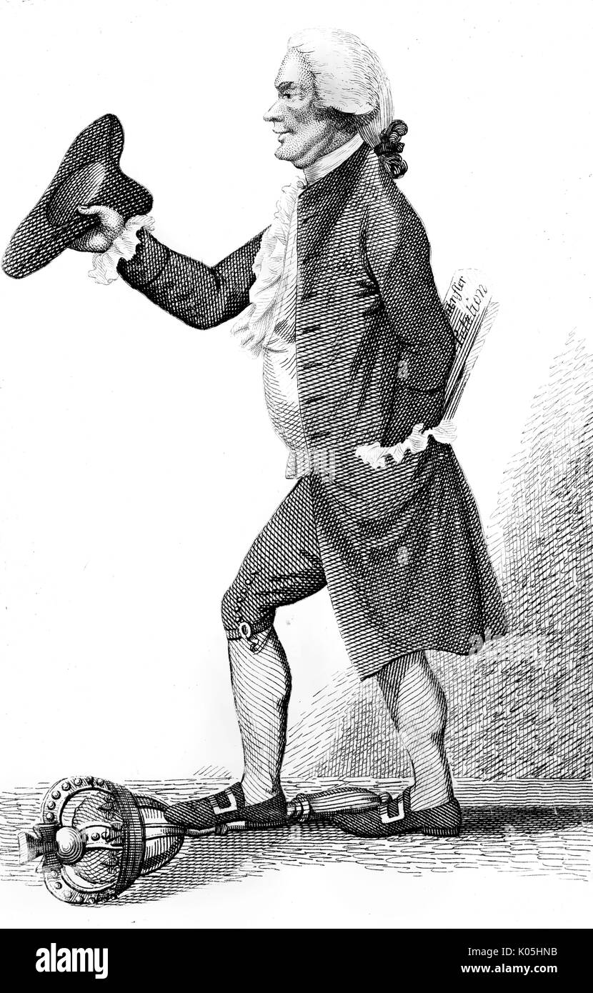 Horne Tooke (1736 - 1812) - inglese controverso divina e politico (co-fondatore con Giovanni documento Wilkes del Bill of Rights Società) Data: Foto Stock