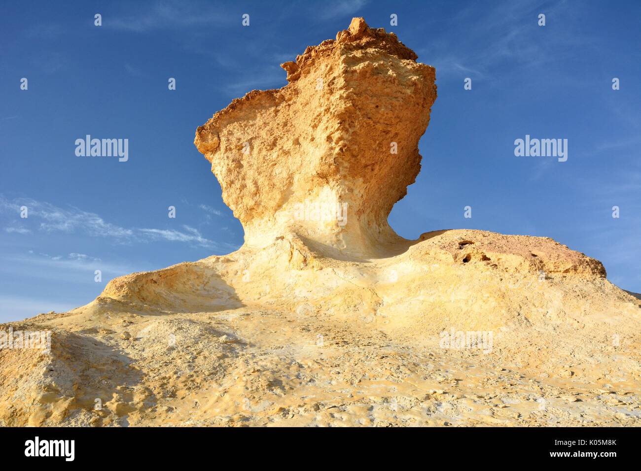 La formazione di calcare in Bir Zekreet, in Qatar. Foto Stock