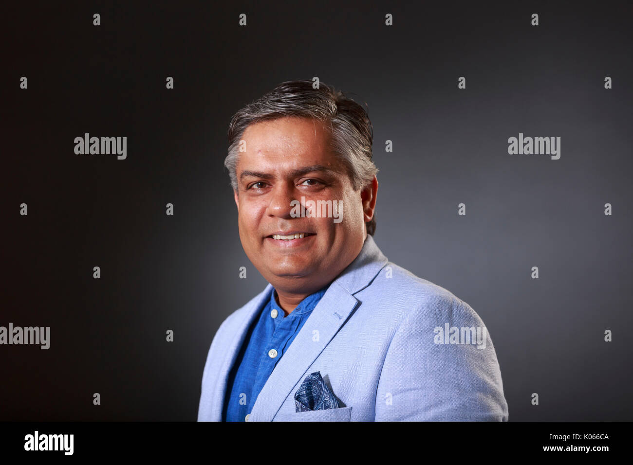 Edimburgo, Scozia, Regno Unito. 21 Ago, 2017. Giorno 10 Edinburgh International Book Festival. Nella foto: Vivek Singh, basato a Londra chef indiano, il ristoratore e personalità di supporti noto per il suo innovativo sulla cucina Indiana. Credito: pak@ Mera/Alamy Live News Foto Stock
