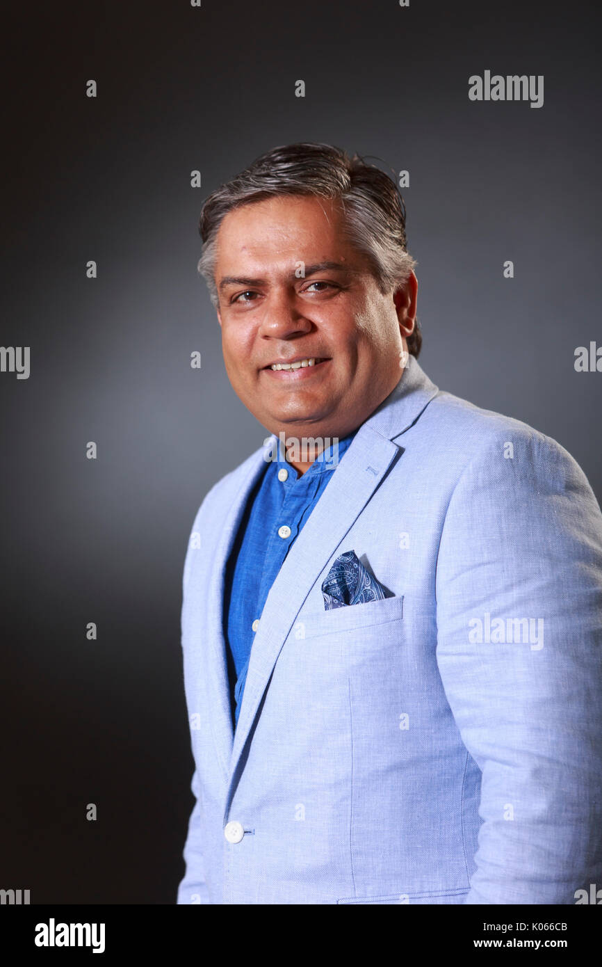 Edimburgo, Scozia, Regno Unito. 21 Ago, 2017. Giorno 10 Edinburgh International Book Festival. Nella foto: Vivek Singh, basato a Londra chef indiano, il ristoratore e personalità di supporti noto per il suo innovativo sulla cucina Indiana. Credito: pak@ Mera/Alamy Live News Foto Stock