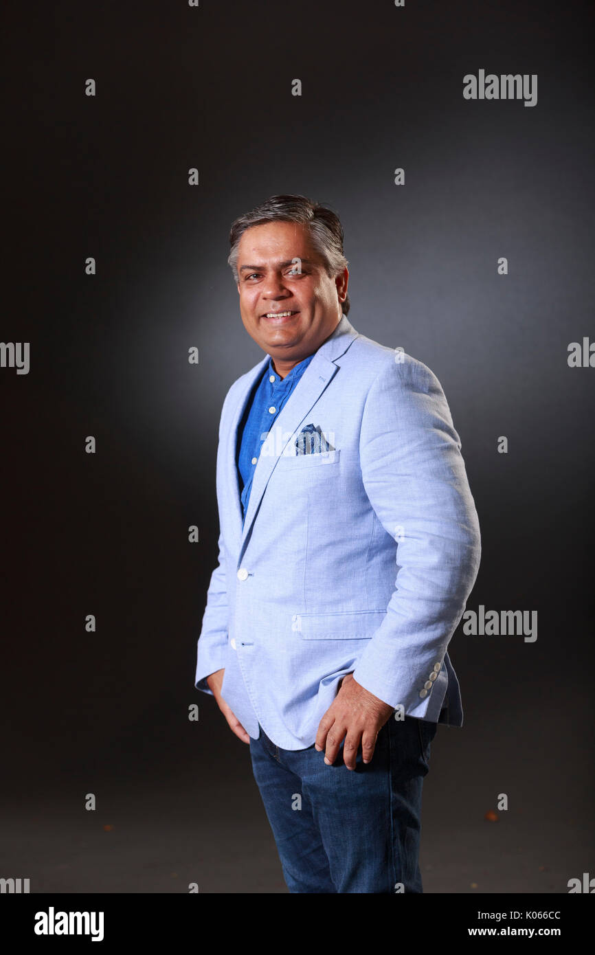 Edimburgo, Scozia, Regno Unito. 21 Ago, 2017. Giorno 10 Edinburgh International Book Festival. Nella foto: Vivek Singh, basato a Londra chef indiano, il ristoratore e personalità di supporti noto per il suo innovativo sulla cucina Indiana. Credito: pak@ Mera/Alamy Live News Foto Stock