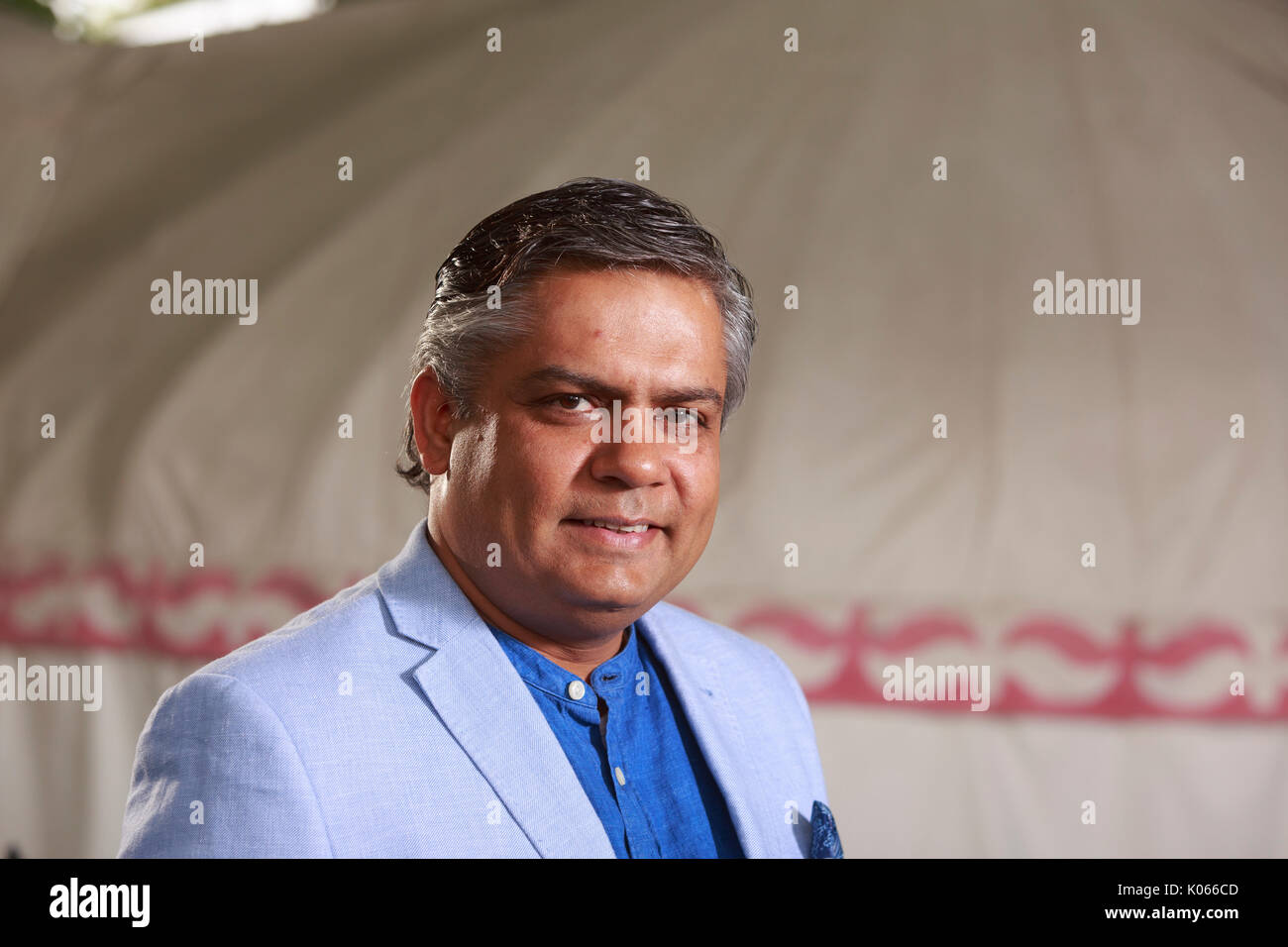 Edimburgo, Scozia, Regno Unito. 21 Ago, 2017. Giorno 10 Edinburgh International Book Festival. Nella foto: Vivek Singh, basato a Londra chef indiano, il ristoratore e personalità di supporti noto per il suo innovativo sulla cucina Indiana. Credito: pak@ Mera/Alamy Live News Foto Stock