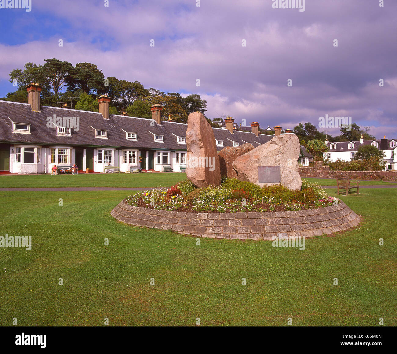 Il pittoresco villaggio di Lamlash sull'incantevole isola di Arran Foto Stock