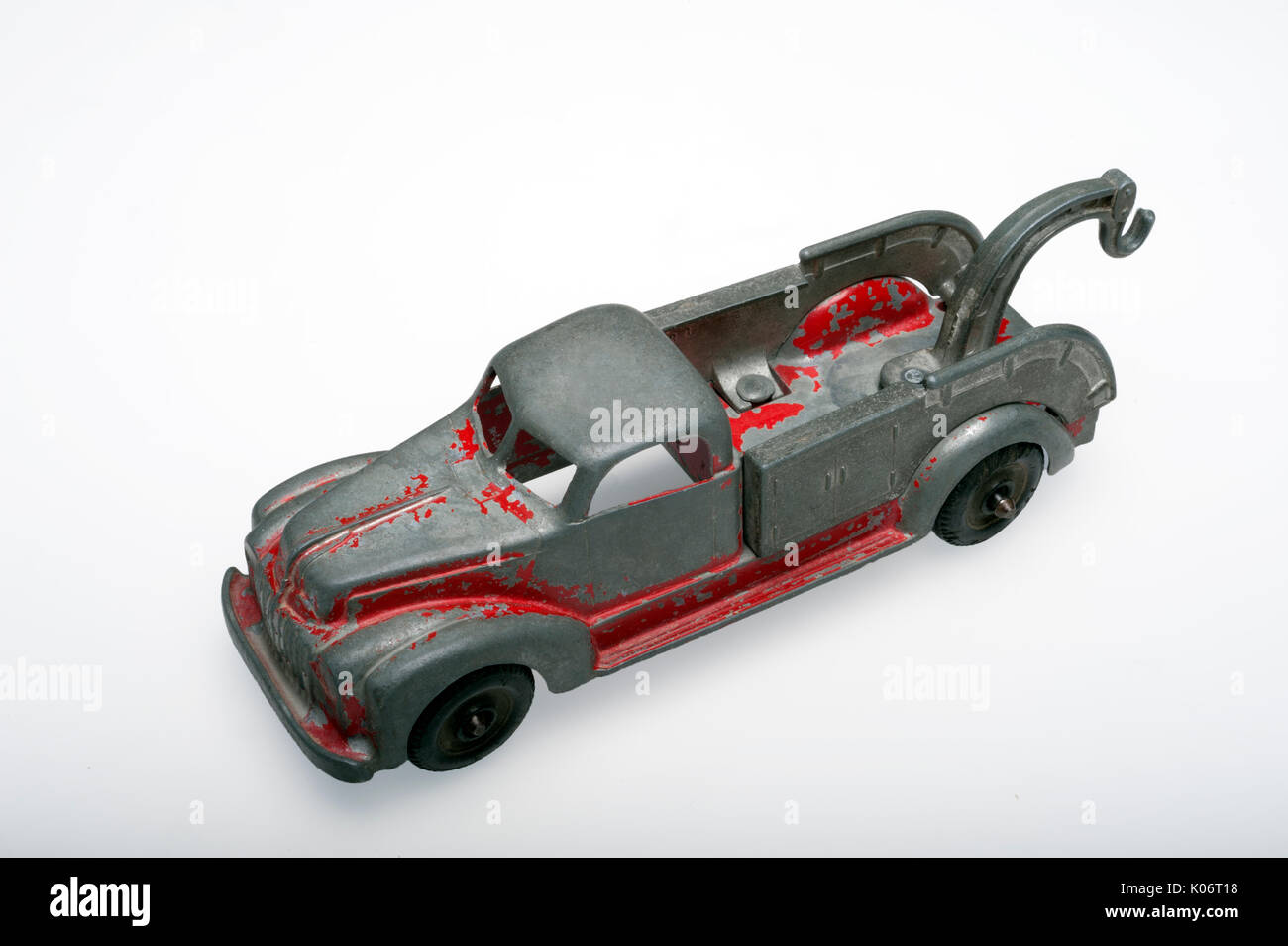 Cast di metallo bianco carrello di traino Foto Stock