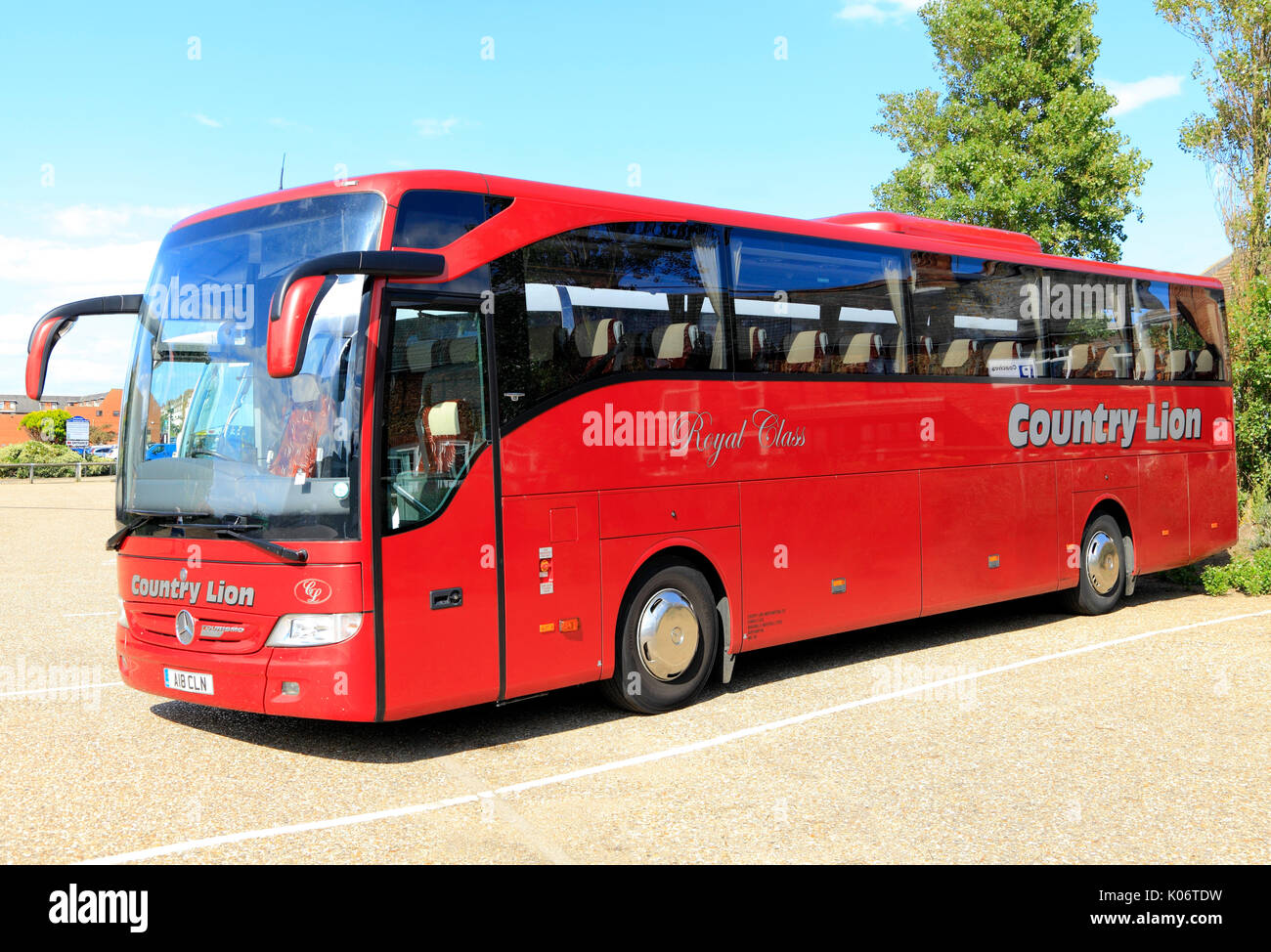 Paese di Lion, Royal Class, autobus e pullman di viaggio, viaggio in giornata, gite, escursioni, escursioni, agenzia di viaggi, compagnie di trasporto, vacanze, England, Regno Unito Foto Stock